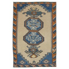 Oriental Hand Knotted Turkish Mini Rug 2' x 3'10" #8849