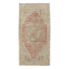 Oriental Hand Knotted Turkish Mini Rug 1'10" x 3'7" #8445