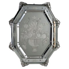 Antique Small Mirror cabinet Italy early 20th century