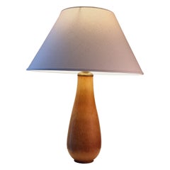 Vintage Gunnar Nylund, ceramic / stoneware table lamp, Rörstrand, Scandinavian Modern