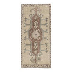 Oriental Hand Knotted Turkish Mini Rug 1'4" x 2'11" #40