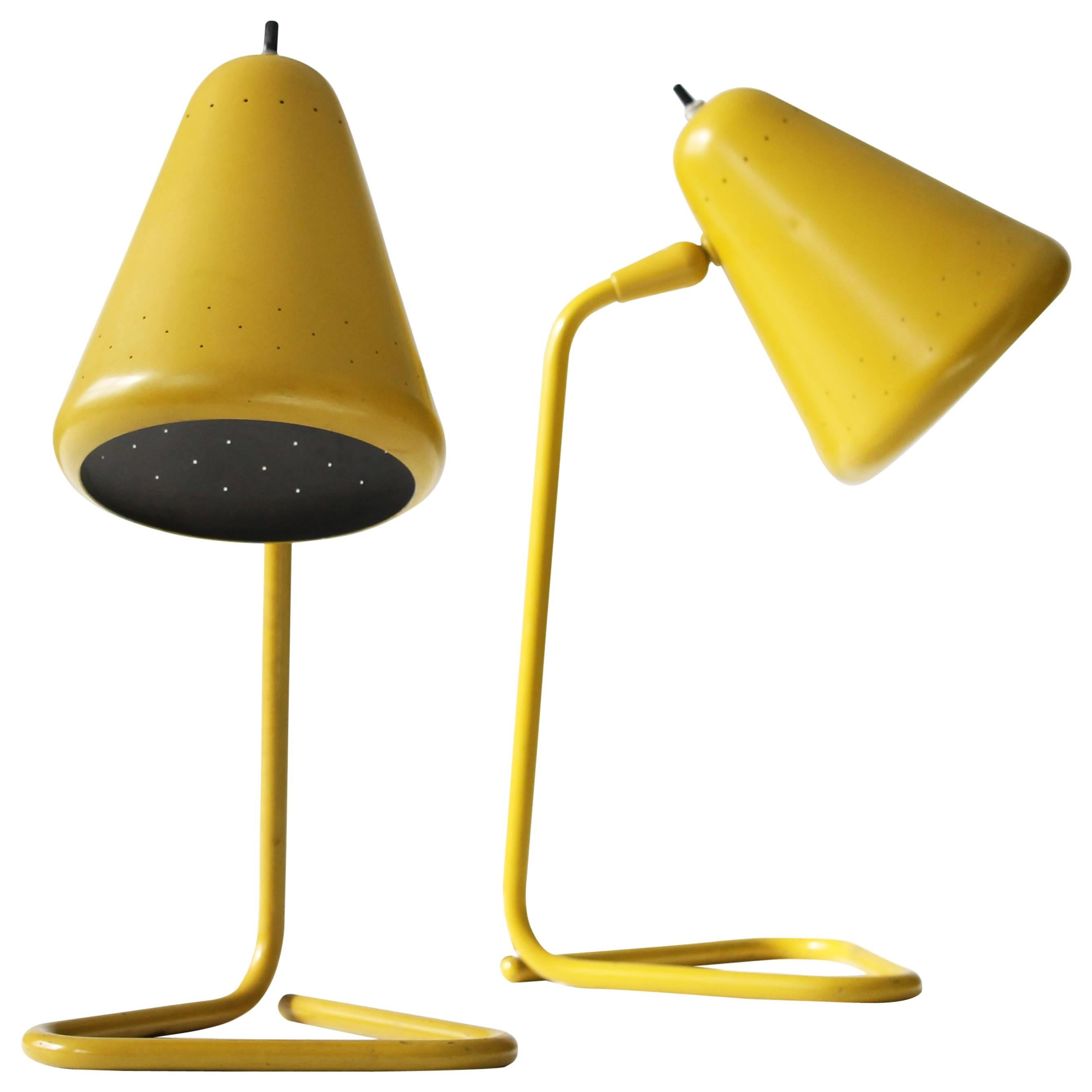 Kurt Versen Pair of Table Lamps For Sale