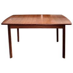 Vintage Mid Century Teak Rectangular Extendable Dining Table