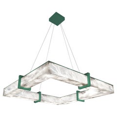 Lampe suspendue Talassa Freedom en métal vert par Alabastro Italiano