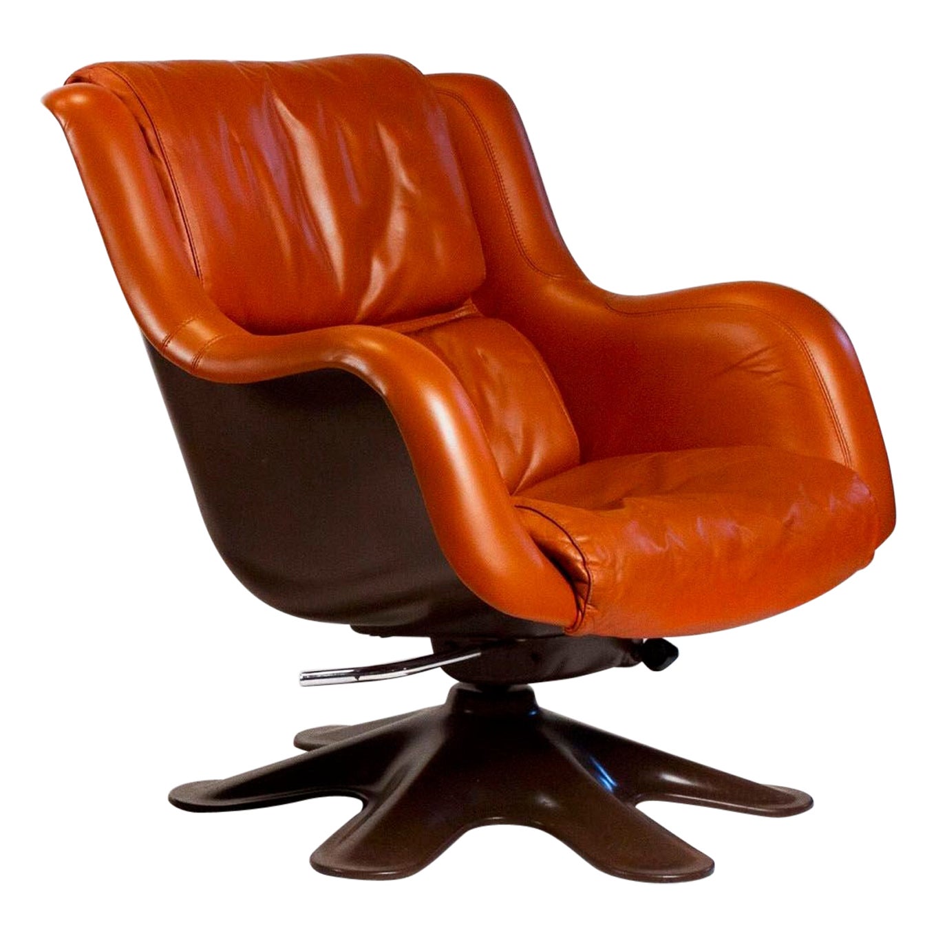 Fauteuil inclinable et pivotant Karuselli d' Yrjo Kukkapuro pour Haimi Finlande des années 1960 en vente