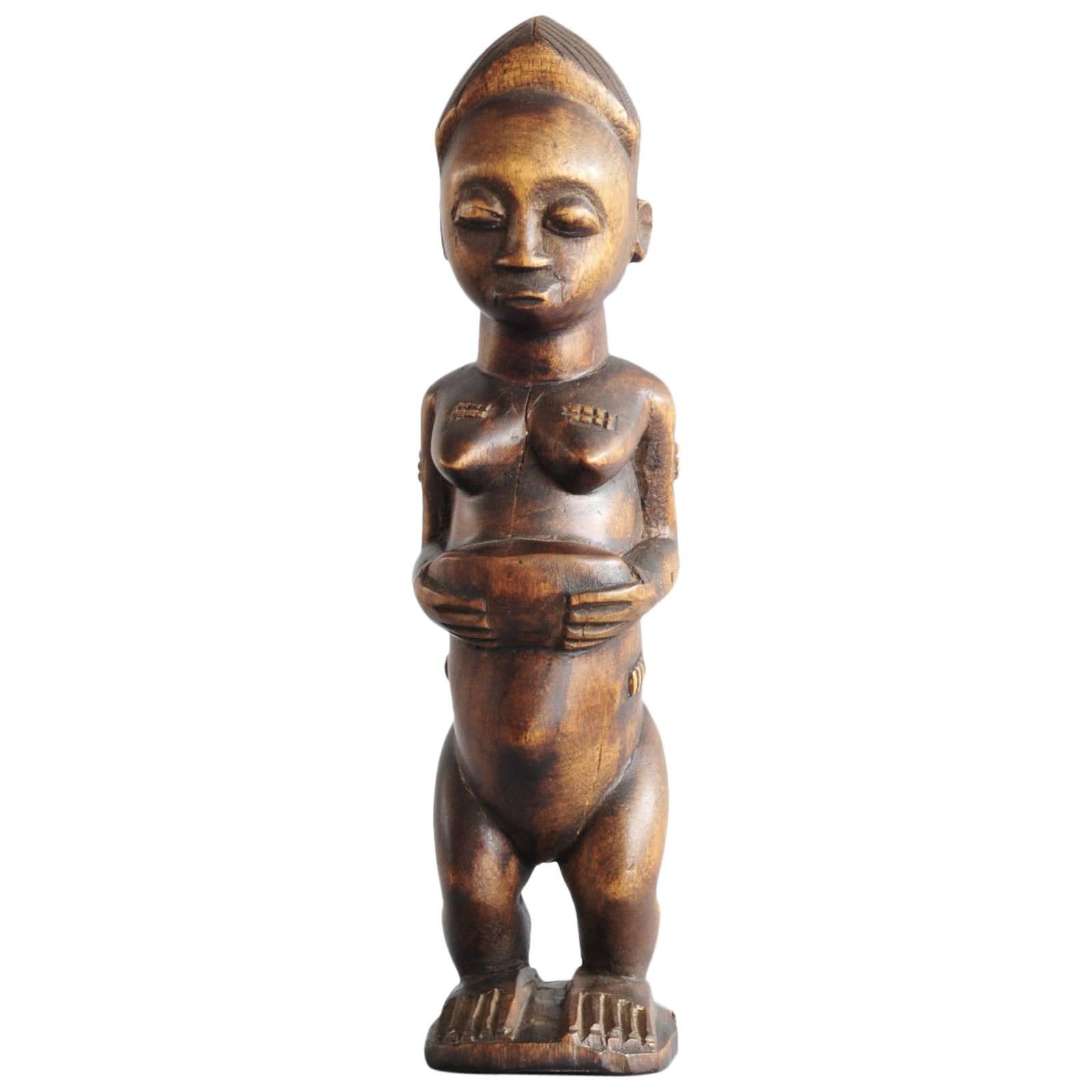 Baoule Sculpture Blolo Bla Ivory Coast, Art Primitive, 1960s For Sale