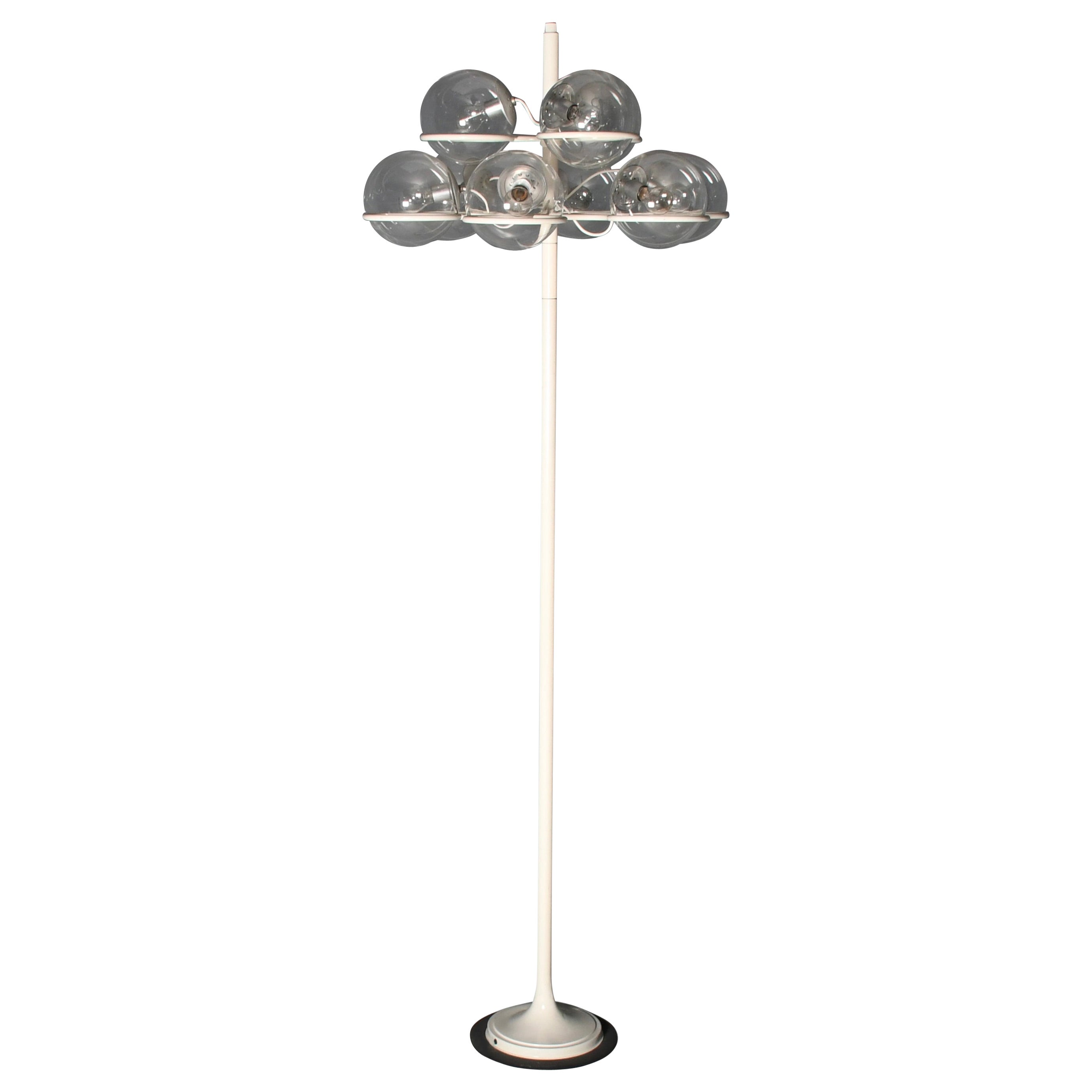 Monumental Gino Sarfatti Floor Lamp Model 1094 for Arteluce, Italy, 1966 