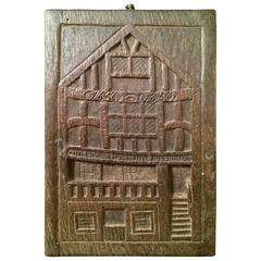 Antique 18th Century English Carving of God's Providence House