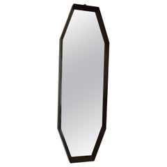 Used Teak octagonal mirror