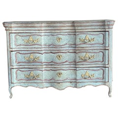 Louis XV chest of drawers patinated curve