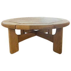 1960’s French White Oak Coffee Table