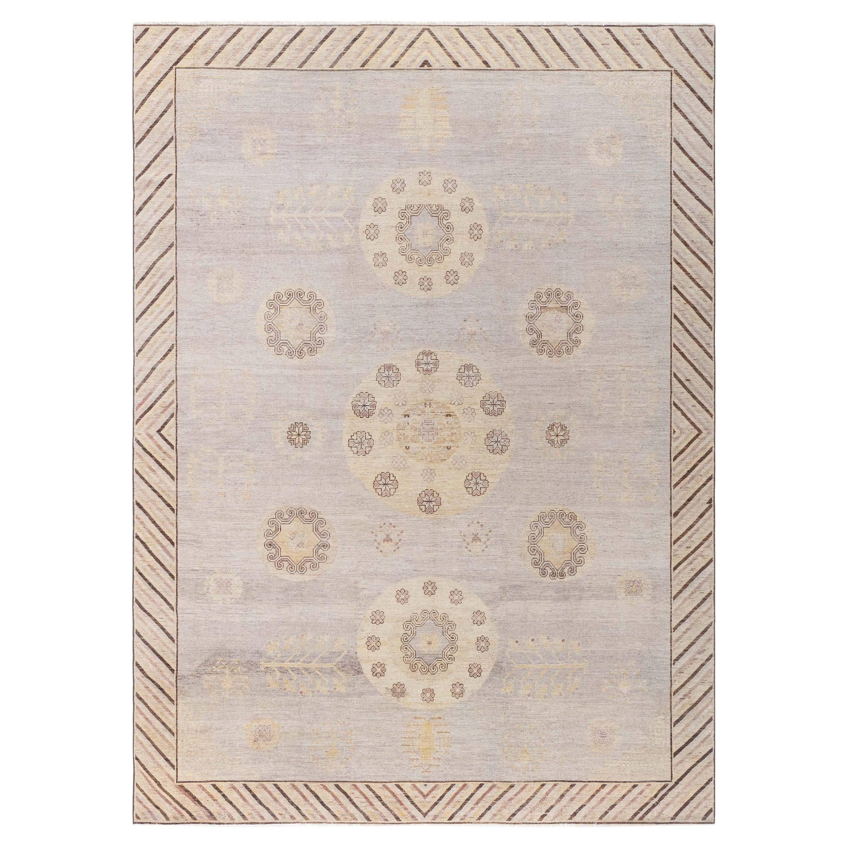 Moderner Samarkand-Teppich von Doris Leslie Blau im Angebot
