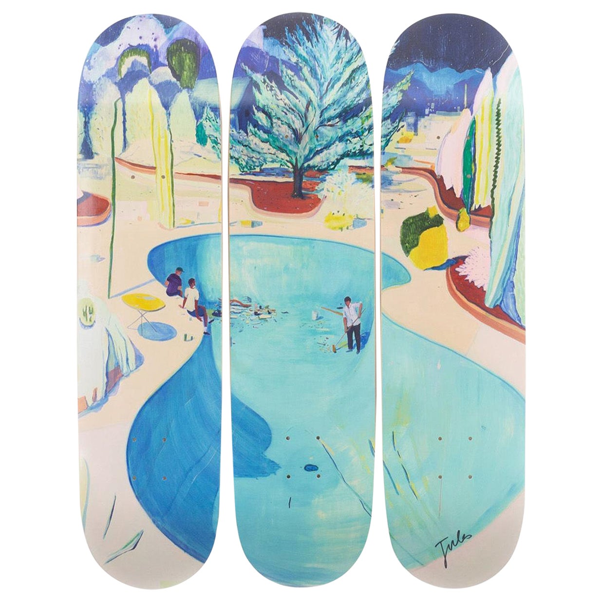 Neu Arrivals Skateboard-Decken von Jules De Balincourt im Angebot
