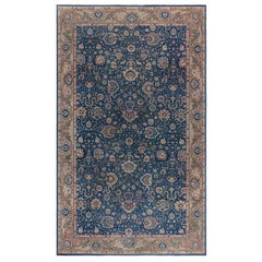 Ancien tapis indien en laine fait à la main