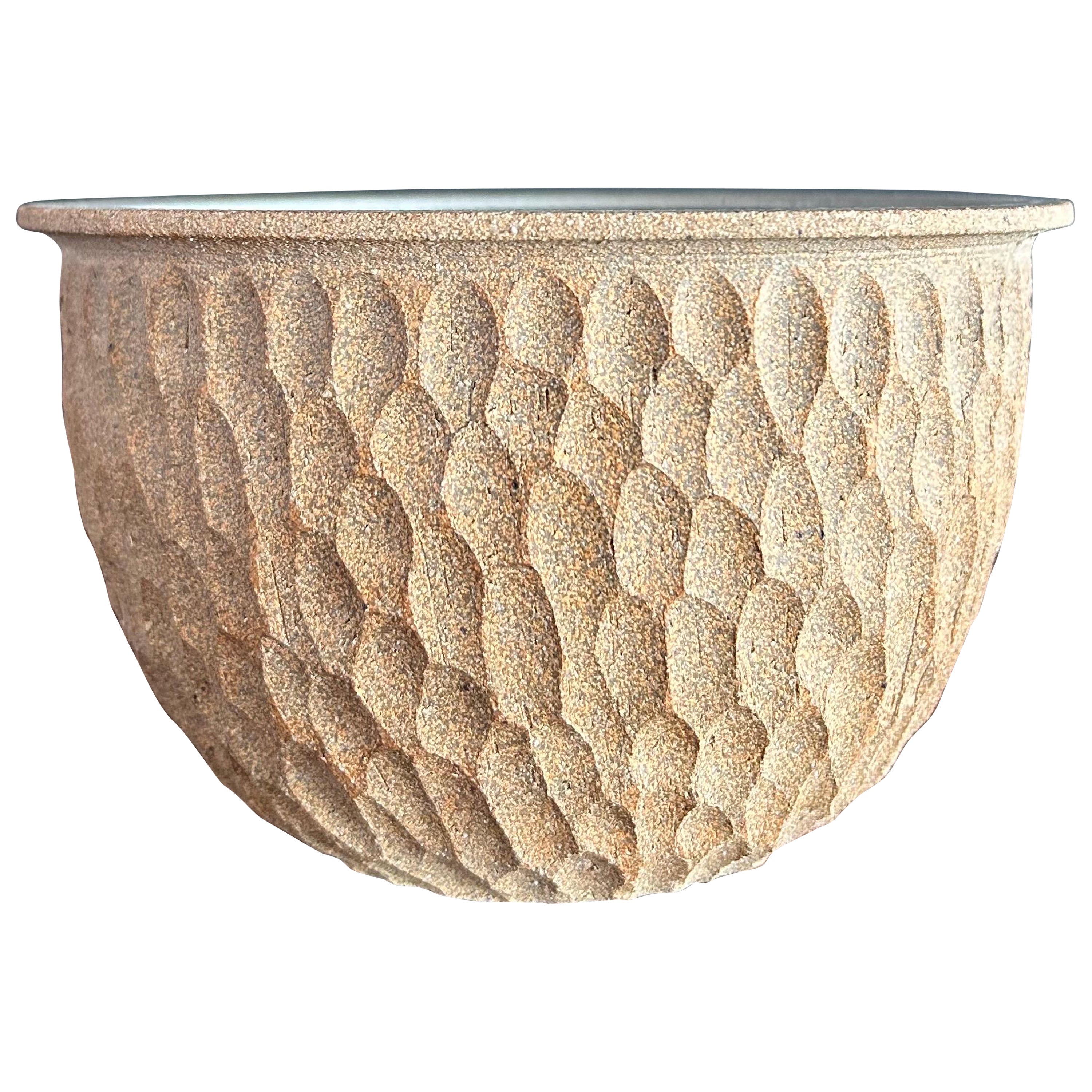 Robert Maxwell Earthgender Ceramic Thumbpot Planter For Sale