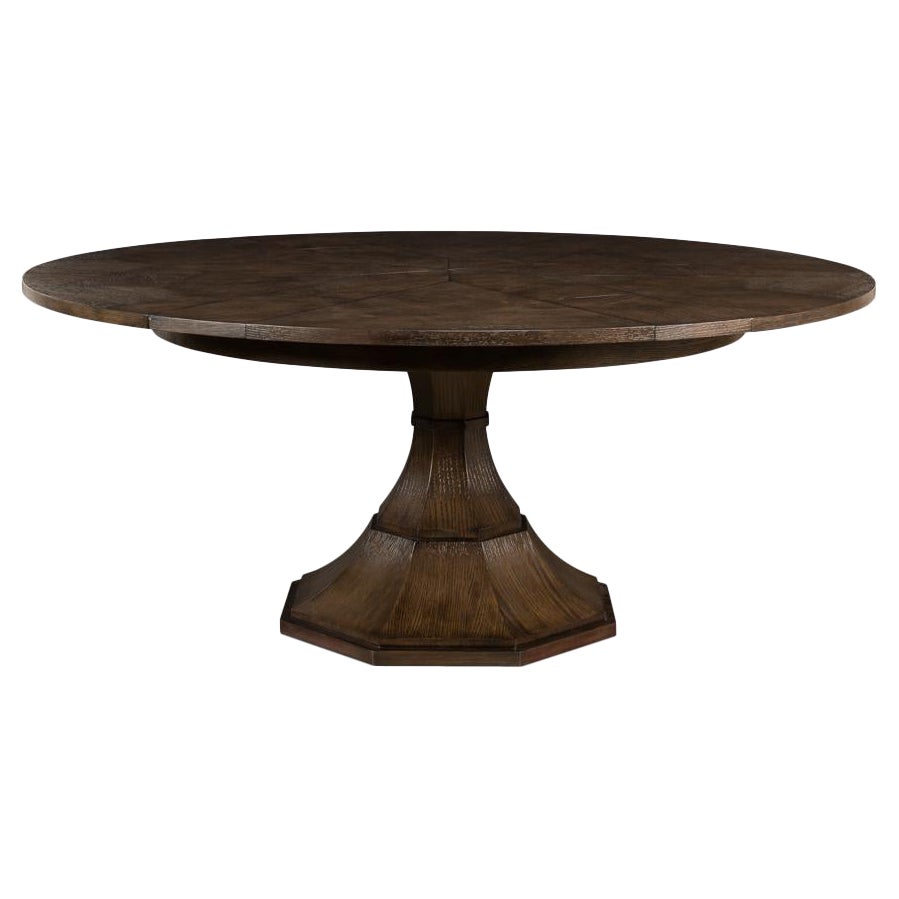 Large Modern Oak Dining Table