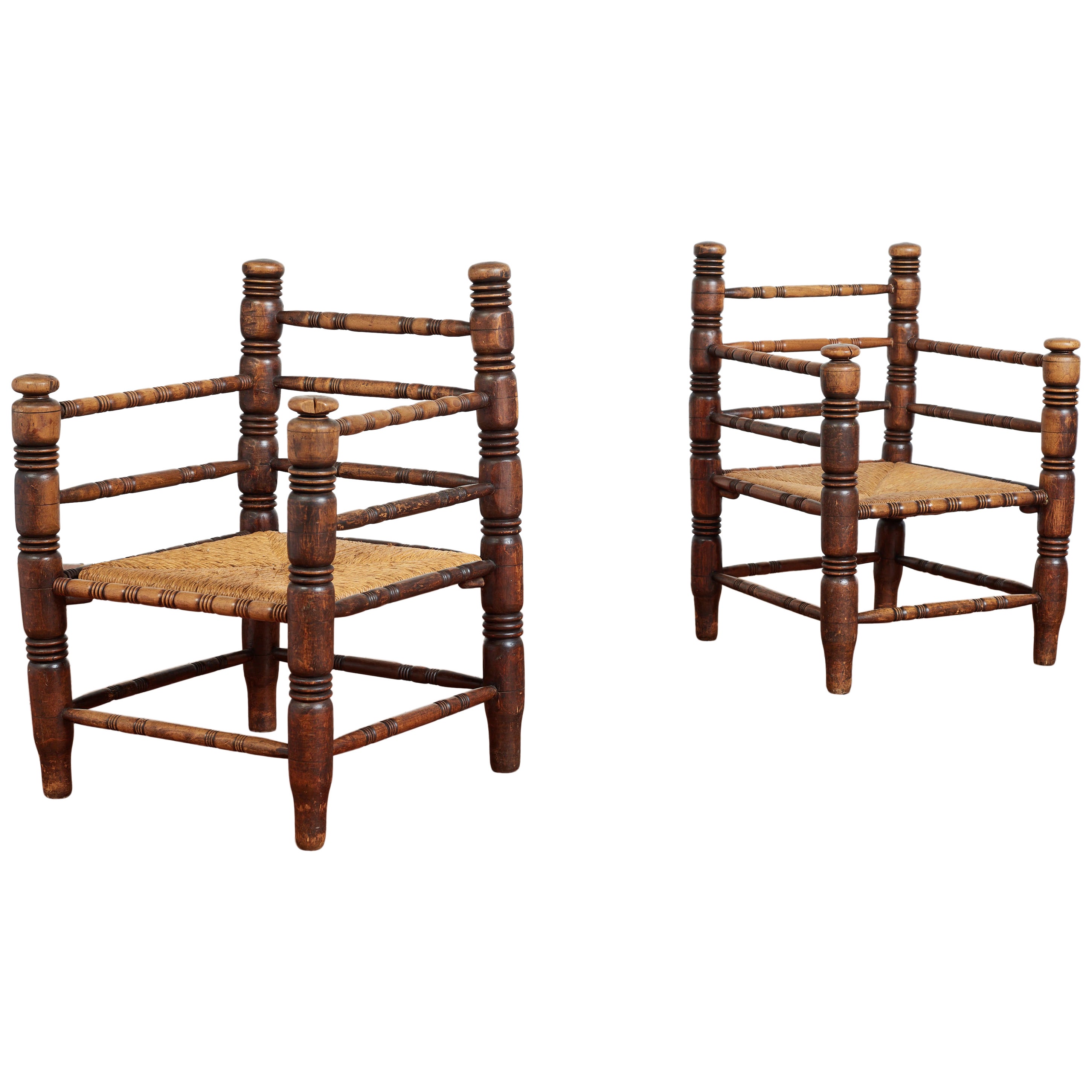 Pair of Charles Dudouyt Chairs 