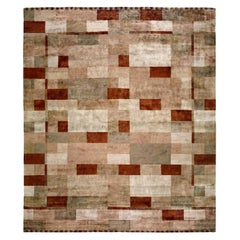 Contemporary High-Quality Dune Design Handmade Silk Rug by Doris Leslie Blau