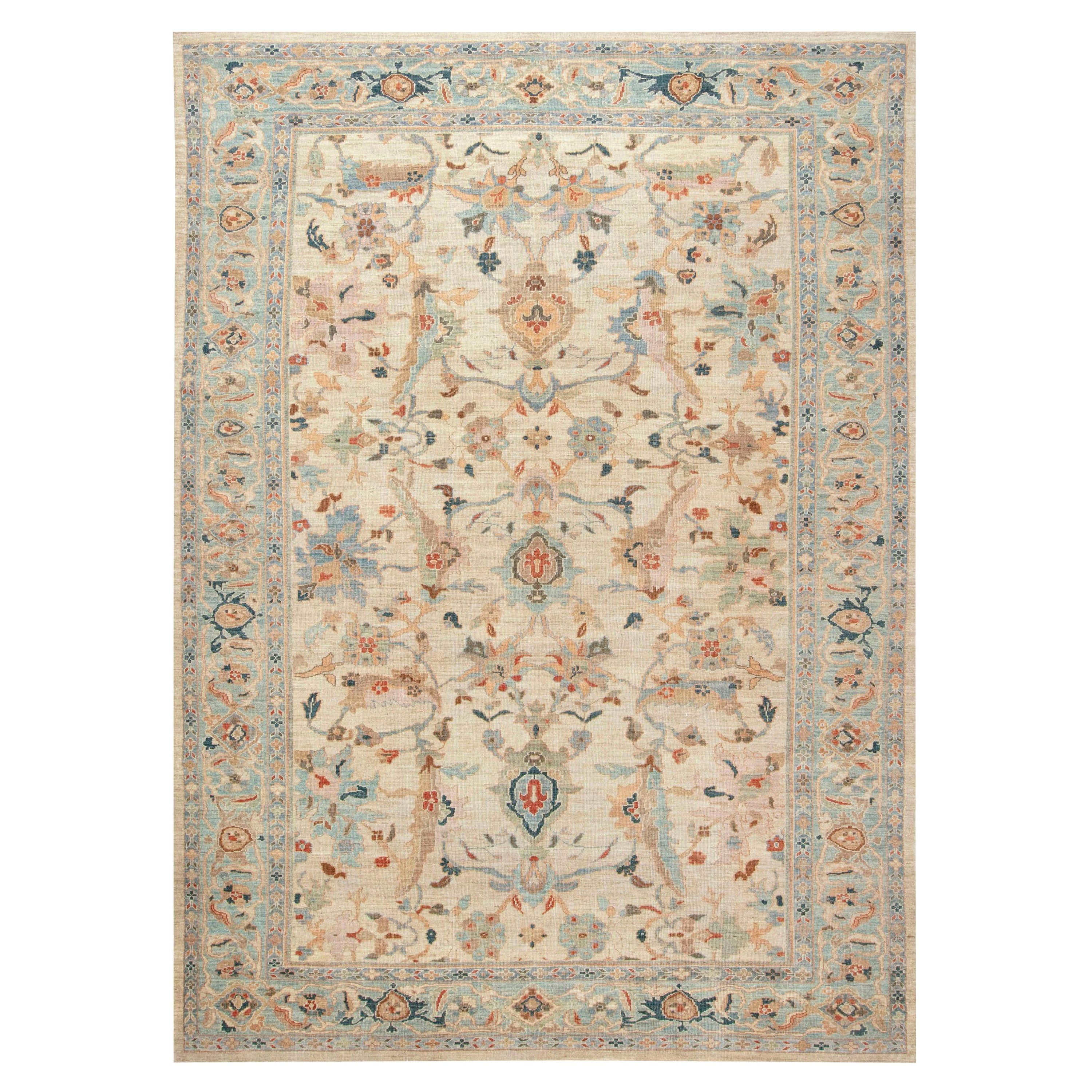 Contemporary Sultanabad Style Handmade Wool Rug by Doris Leslie Blau For Sale