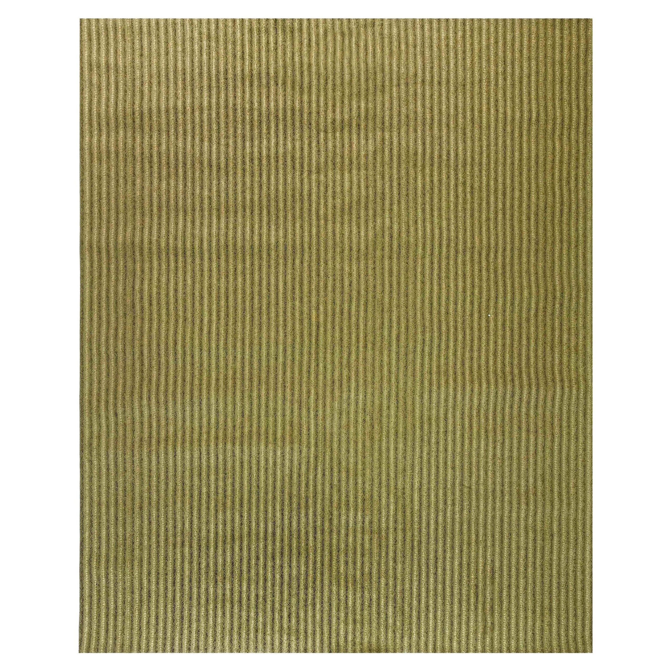 Contemporary Striped Twisted Belts Leather Rug by Doris Leslie Blau