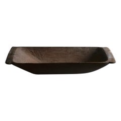 Large Primitive Wooden Bowl #6, 1930s