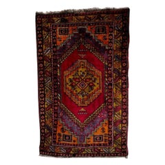 Vintage Oriental Wool Carpet, 1920s