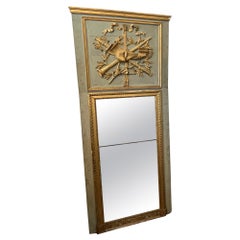 Antique Important Mirror - Trumeau - France - 18th Century