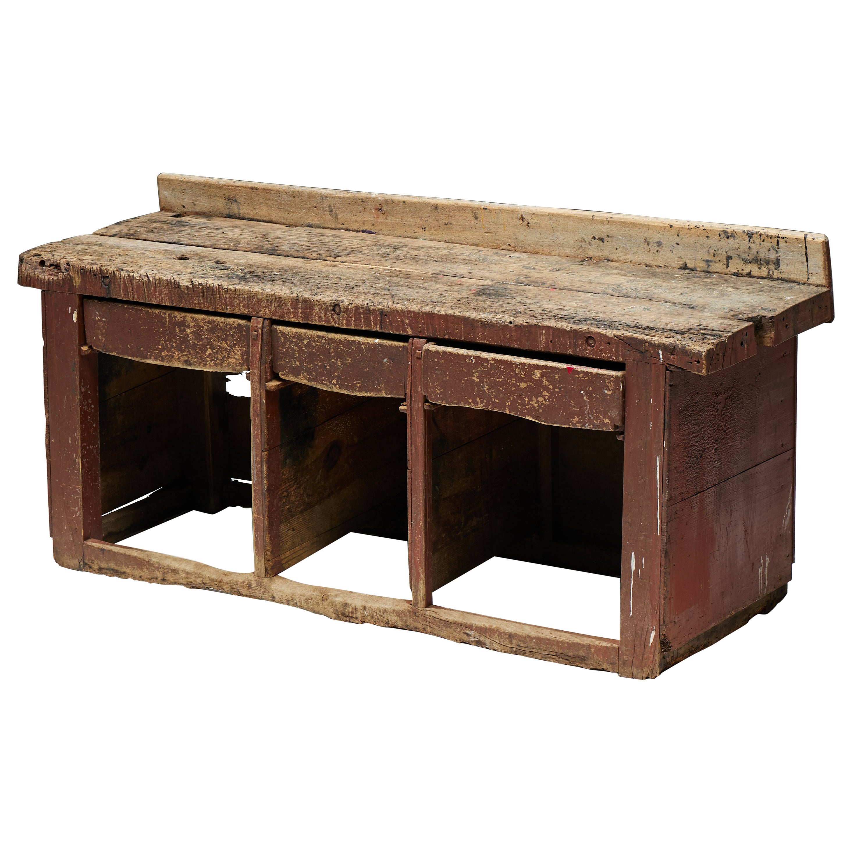 Art Populaire Workbench or Counter, France, 19th Century For Sale