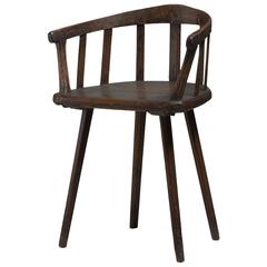 Swedish Pine Folk Art Armchair, 19th Century 7