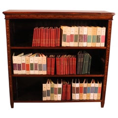 Open Bookcase In Mahogany And Marquetry From The 19th Century-england