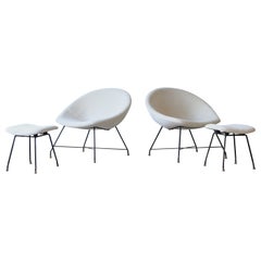 Vintage Augusto Bozzi Chairs for Saporiti Italia, 1960s