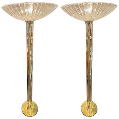 Paire de lampadaires Mid-Century Modern