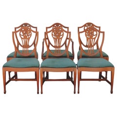 1937 Macys Shield Back Dining Chairs - Set of 6
