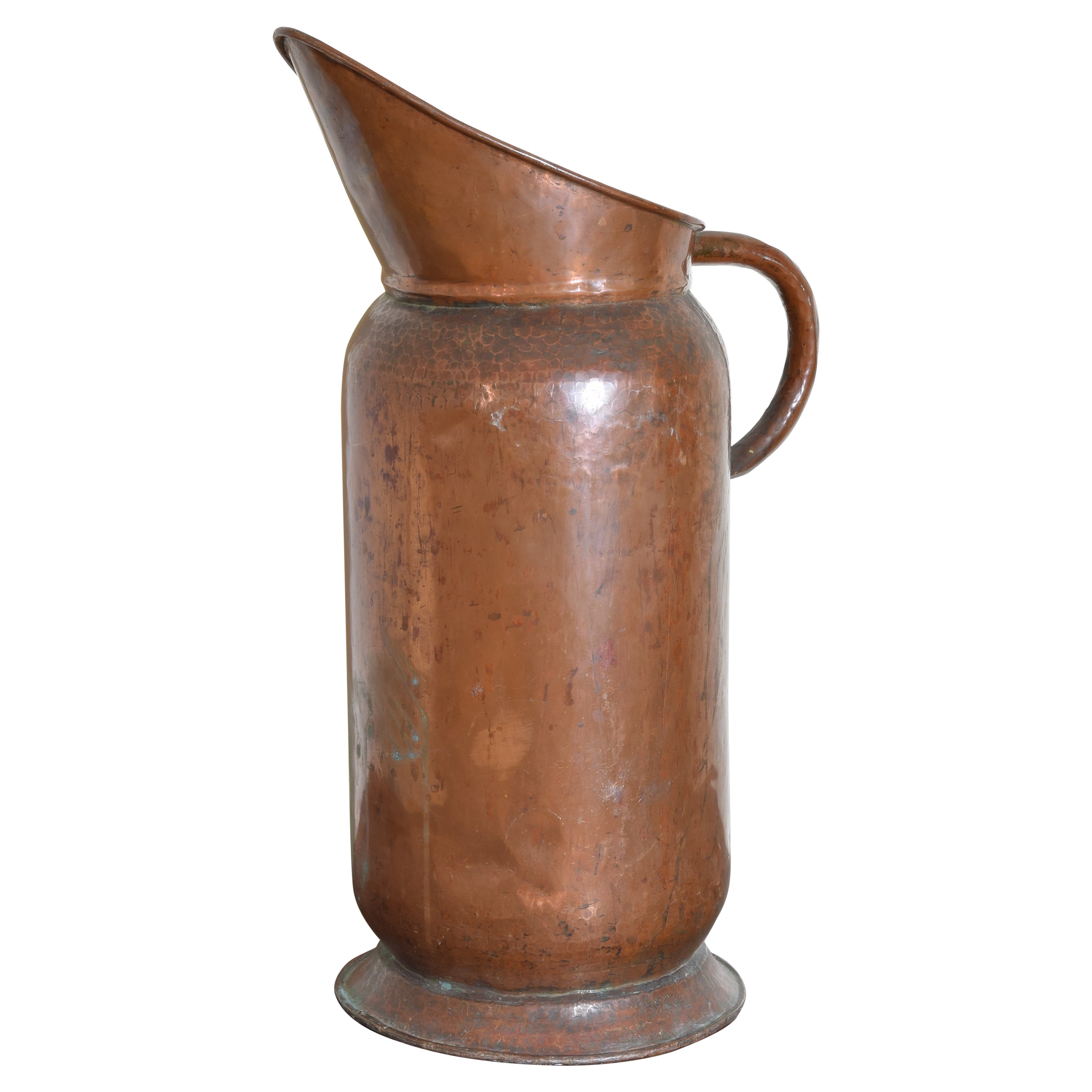 Französischer Kupfer-Wasserkrug aus der Mitte des 19. Jahrhunderts