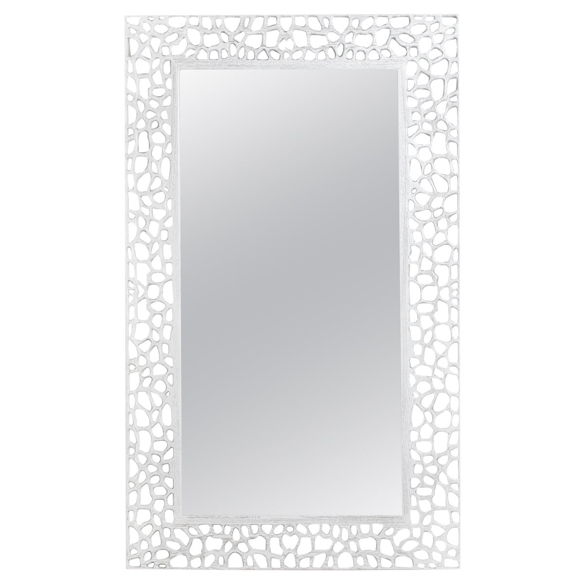 (Final Payment Listing) Angola White Ash Solid Wood Mirror