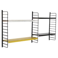 Tomado Style Industrial Multi-Colored Double Section Wall Mount Regal Unit