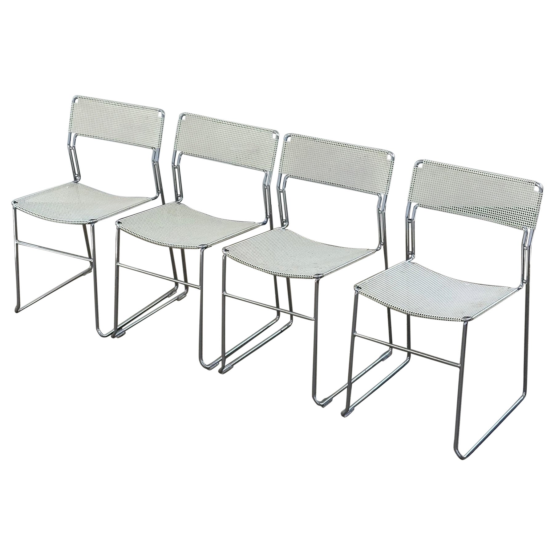 Sultana Metal Dining Chairs by Arrben Italy For Sale