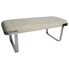 Vintage Tri Mark Upholstered Bench