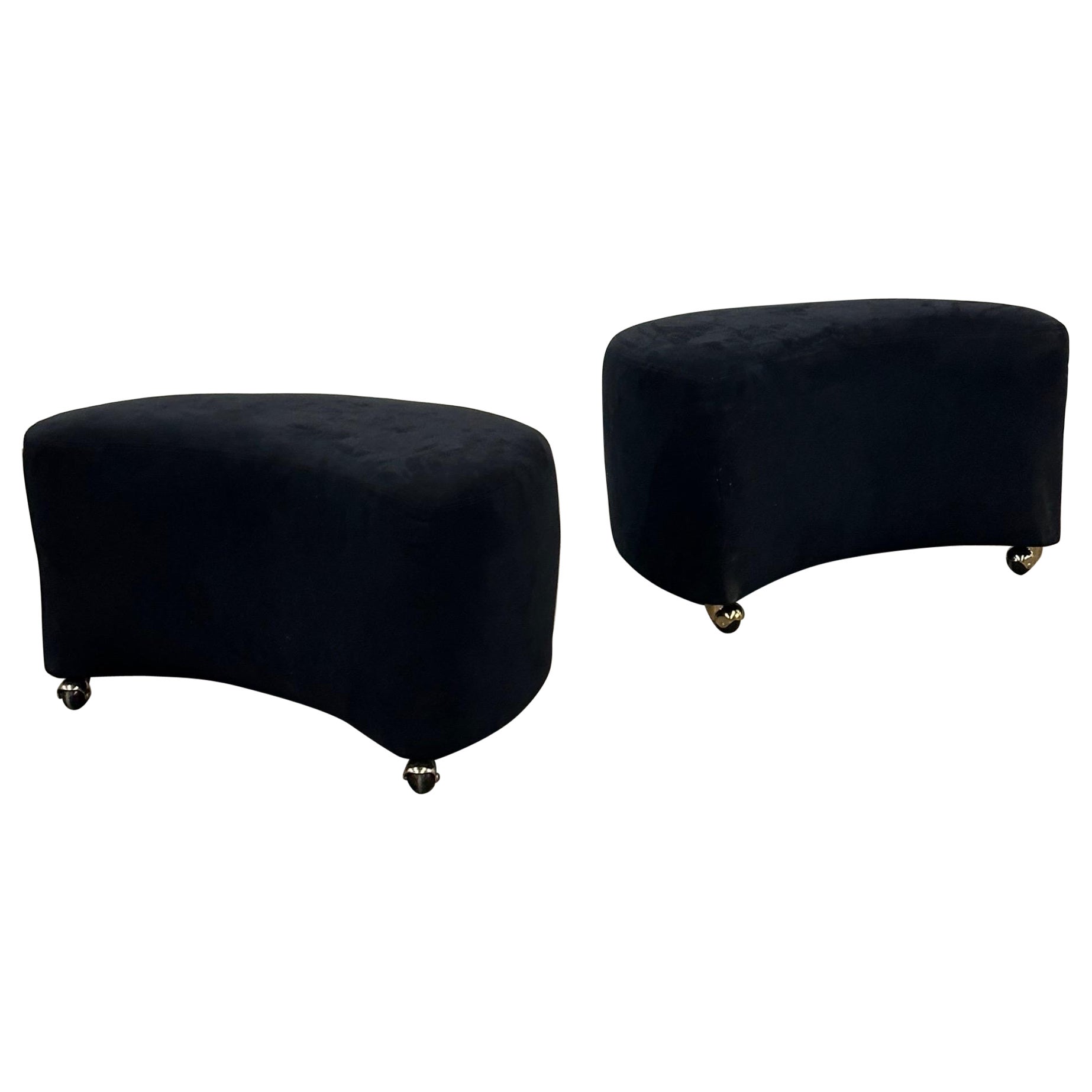 Nautilus Ottomans by Vladimir Kagan for Directional For Sale