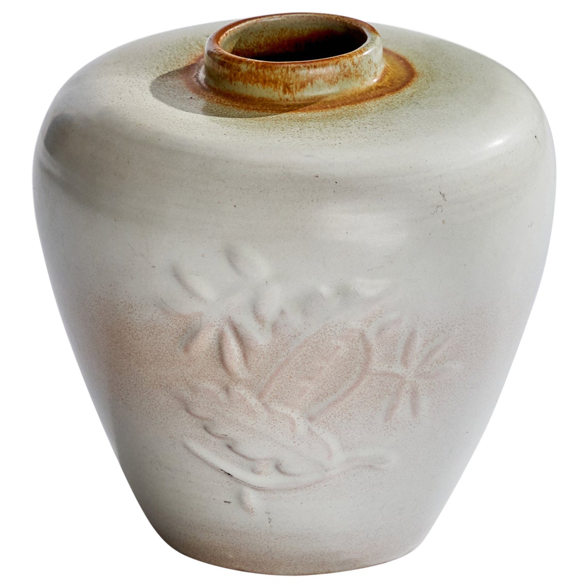 Swedish Designer, Vase, Ceramic, Sweden, 1930s For Sale