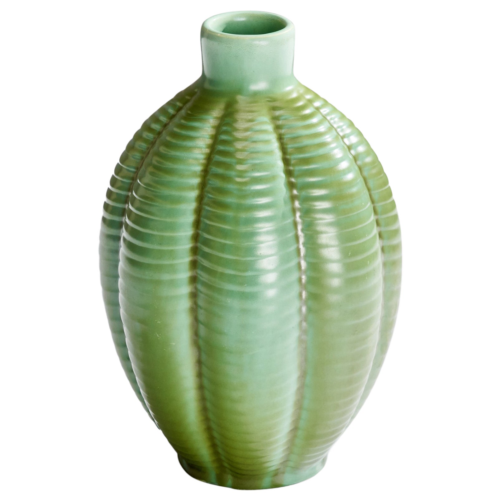 Vase en faïence de Upsala Ekeby, Suède, années 1930