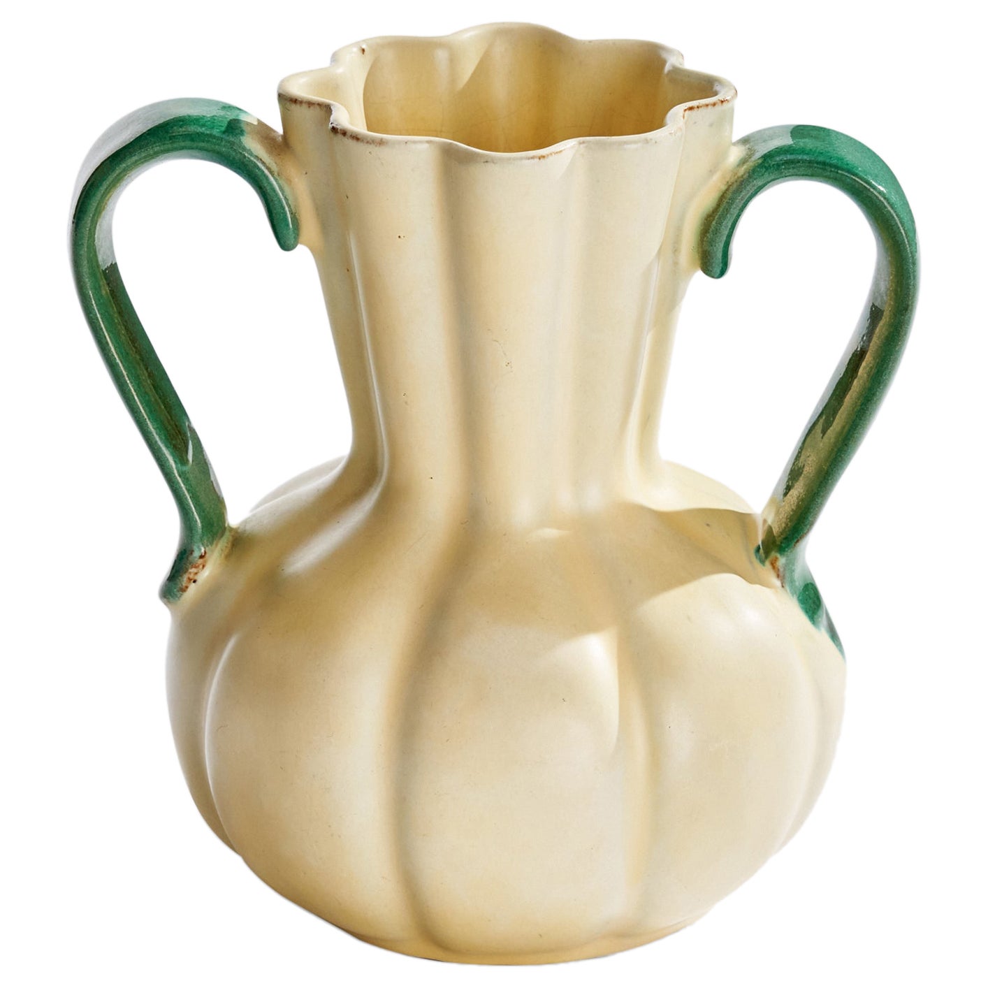 Upsala Ekeby, Vase, Steingut, Schweden, 1930er Jahre im Angebot