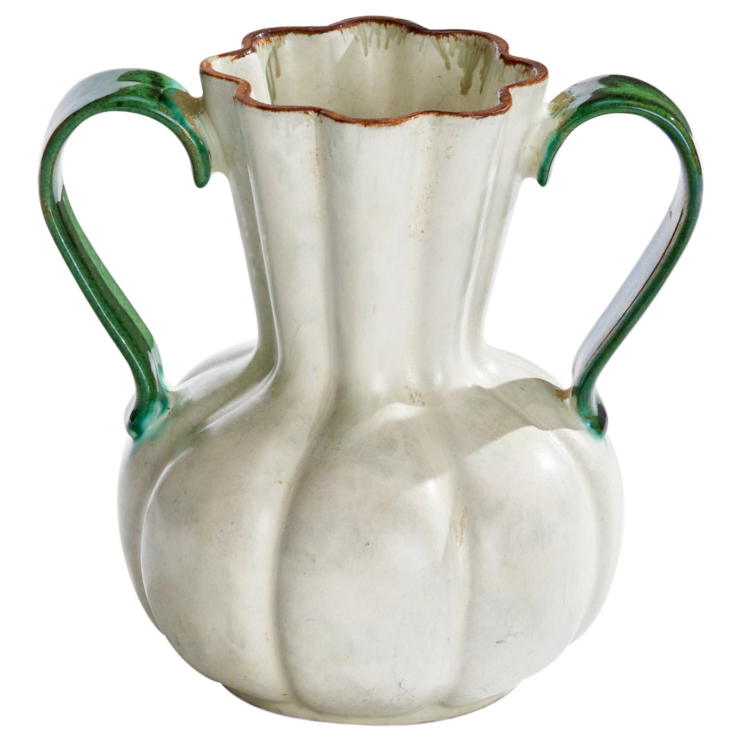 Vase en faïence de Upsala Ekeby, Suède, années 1930 en vente