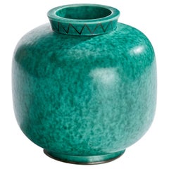 Vintage Wilhelm Kåge, Vase, Stoneware, Sweden, 1950s
