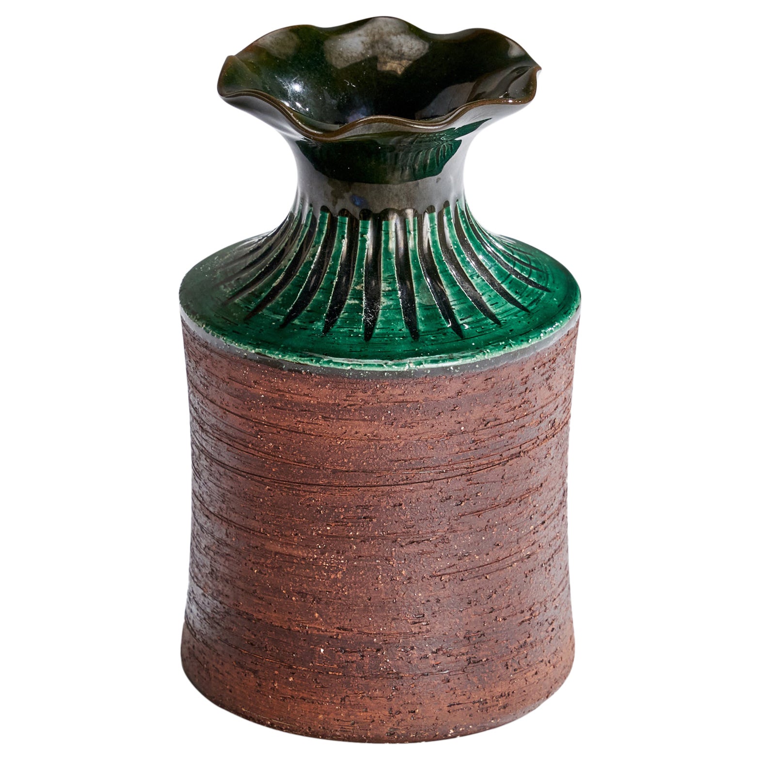 Gabriel Keramik, Vase, Earthenware, Sweden, 1950s For Sale