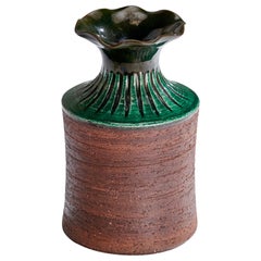 Gabriel Keramik, Vase, Steingut, Schweden, 1950er Jahre