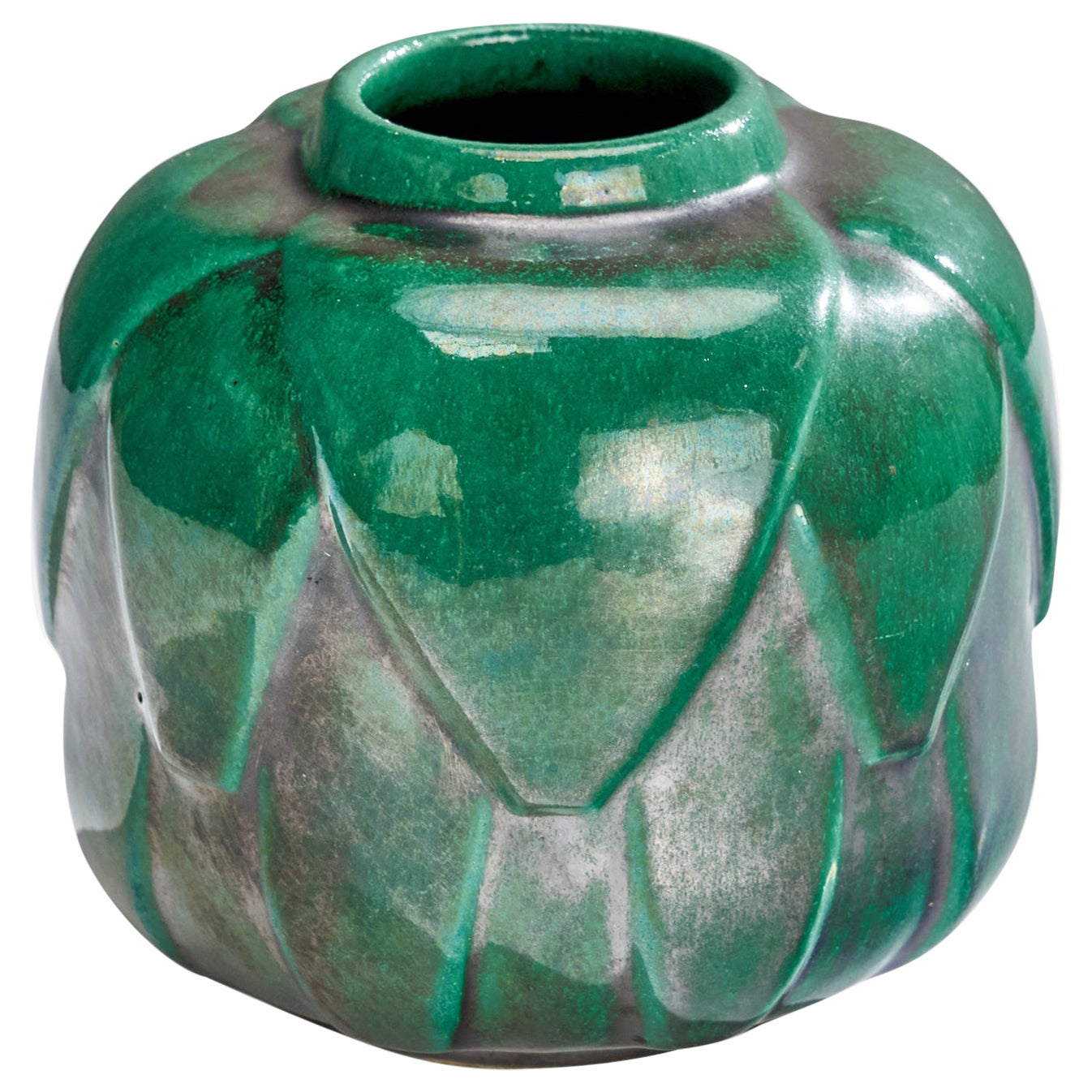Motala Lervarufabrik, Vase, Keramik, Schweden, 1930er Jahre im Angebot