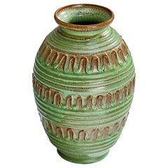 Erik Mornils, Vase, Earthenware, Sweden, 1930s