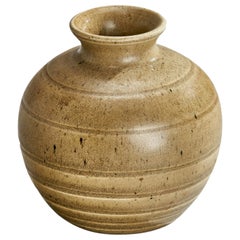 Bo Fajans, Vase, Keramik, Schweden, 1940er Jahre