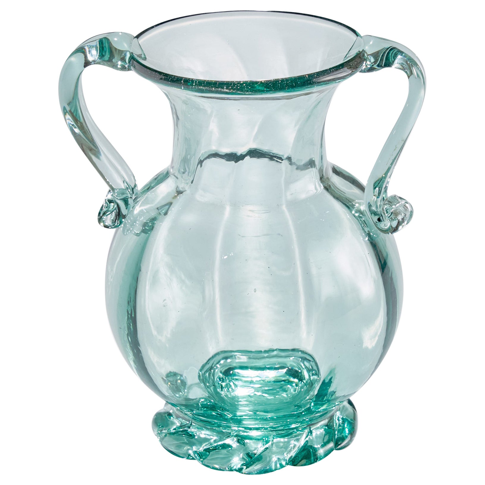 Ture Berglund, Vase, Glass, Sweden, 1940s For Sale